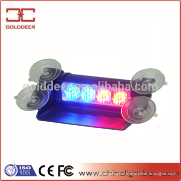 1W * 4 (4W) Super brillante luz estroboscópica Visor Led Bule luz Led ADVERTENCIA Visor luz SL34S-V